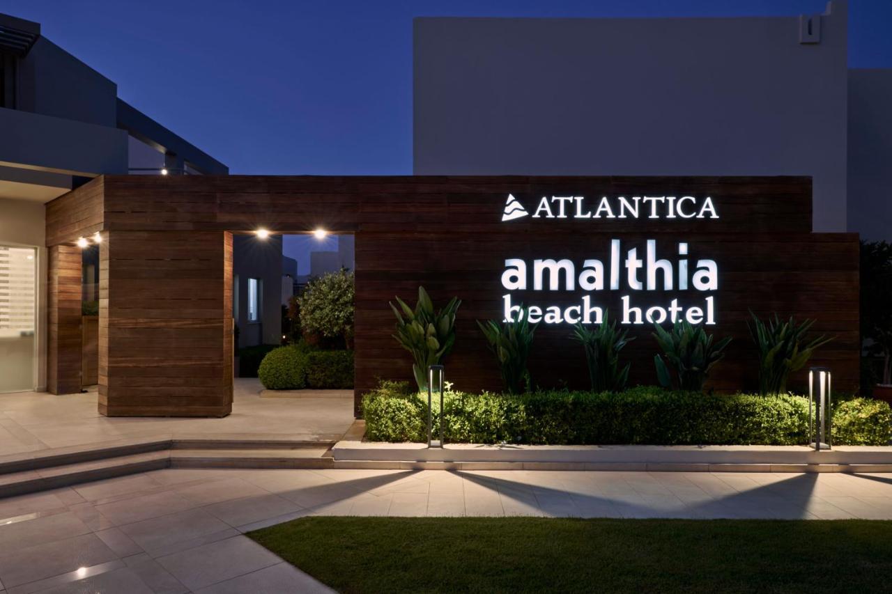 Atlantica Amalthia Beach Hotel - Adults Only Agia Marina Exterior foto