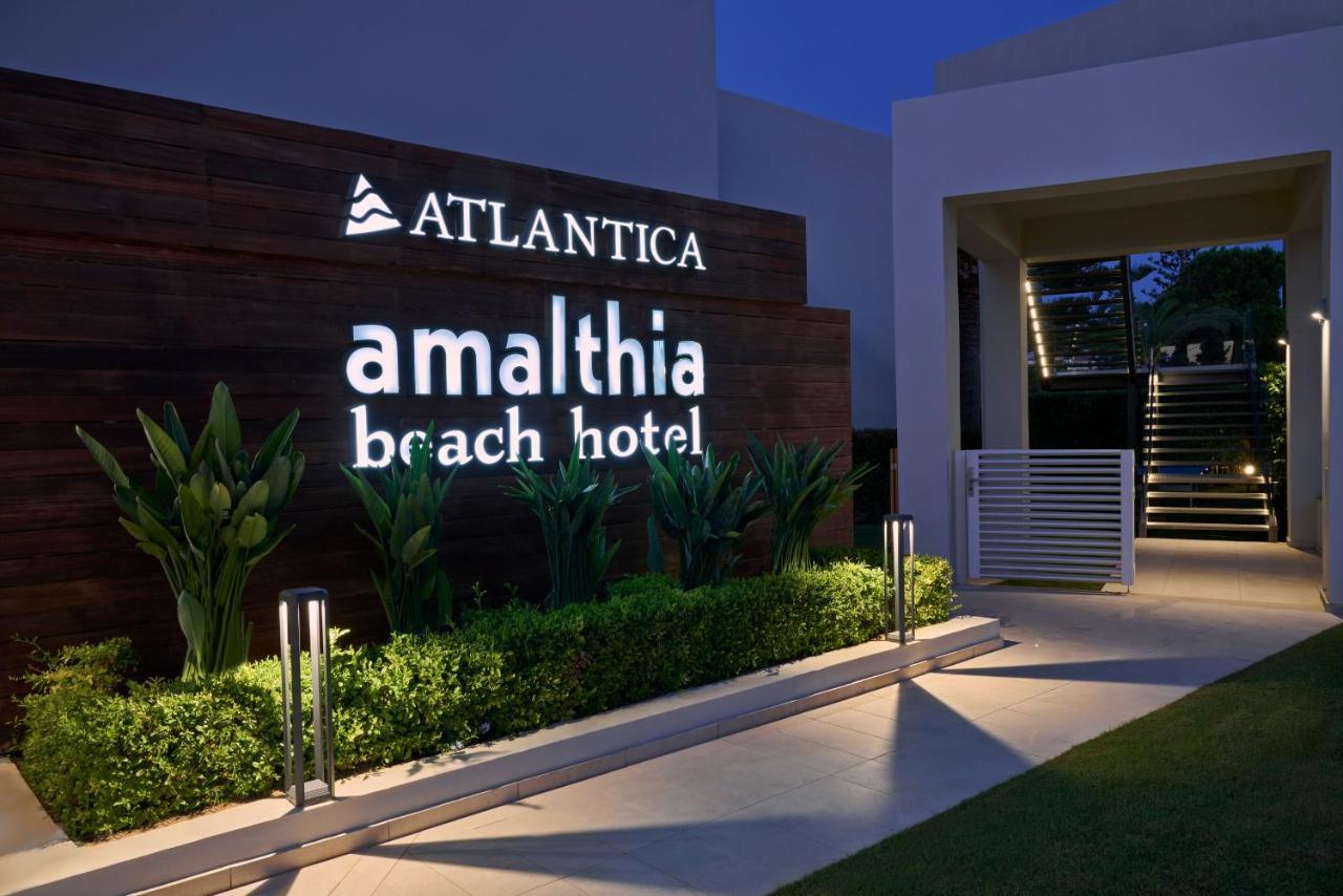 Atlantica Amalthia Beach Hotel - Adults Only Agia Marina Exterior foto
