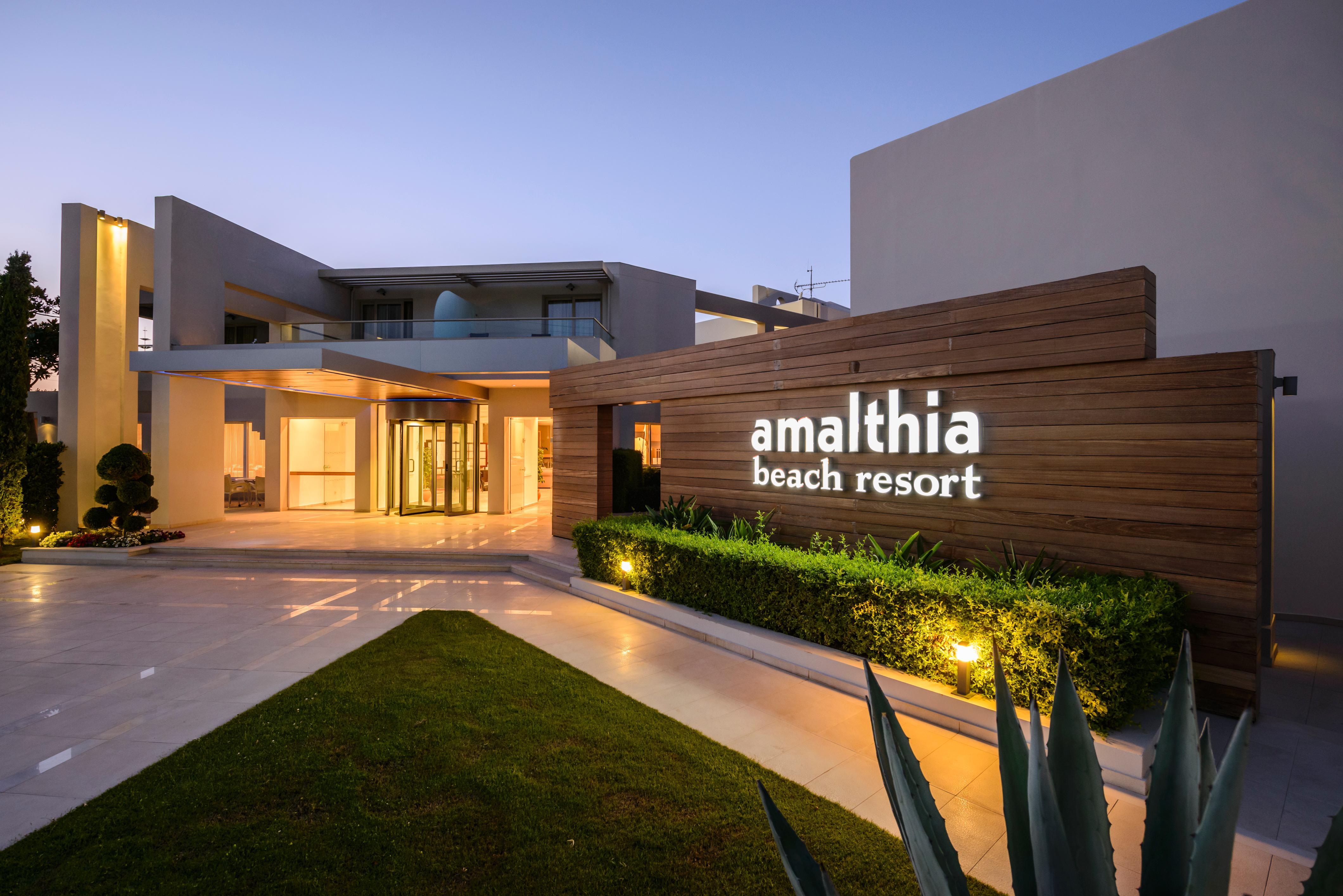 Atlantica Amalthia Beach Hotel - Adults Only Agia Marina Exterior foto