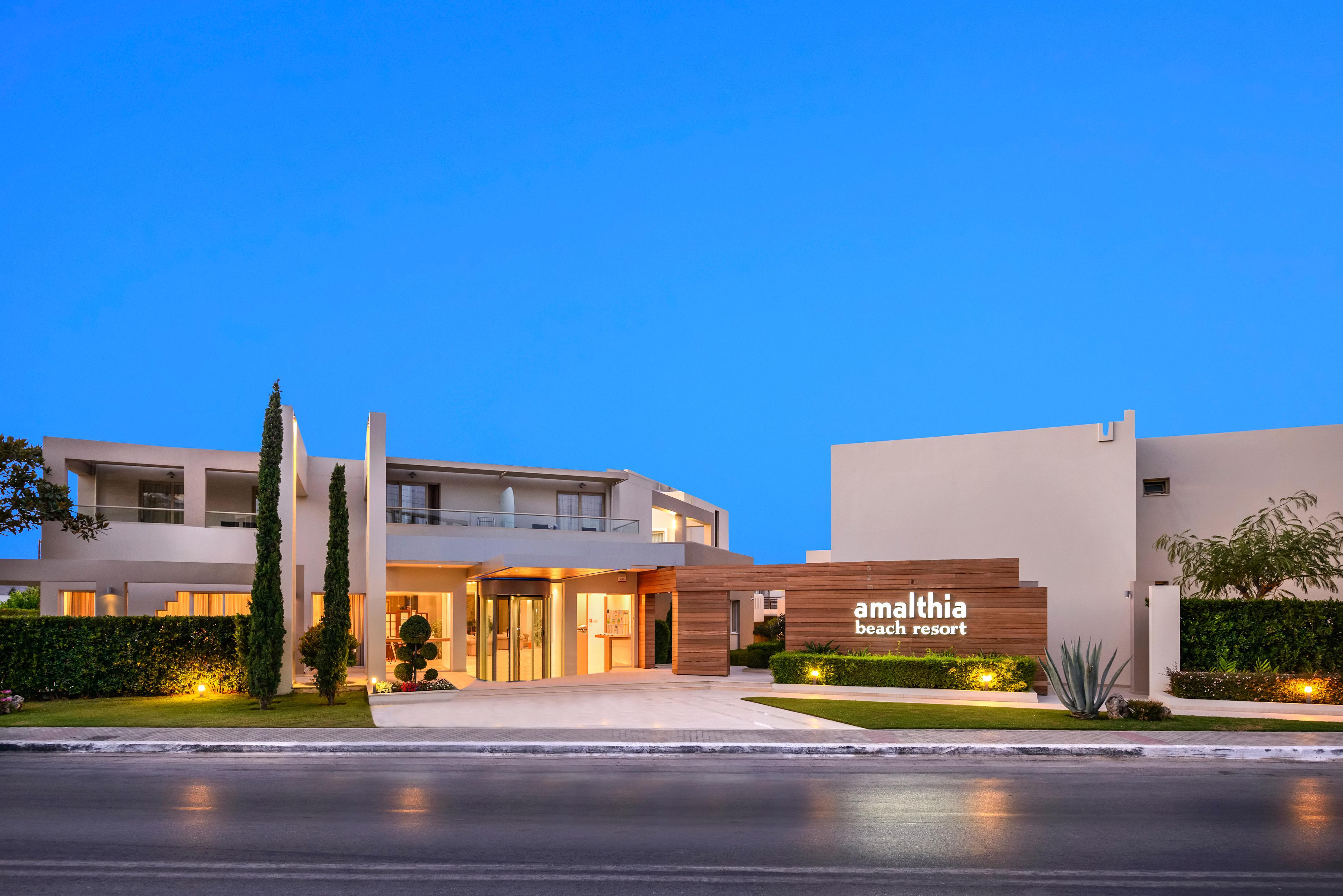 Atlantica Amalthia Beach Hotel - Adults Only Agia Marina Exterior foto