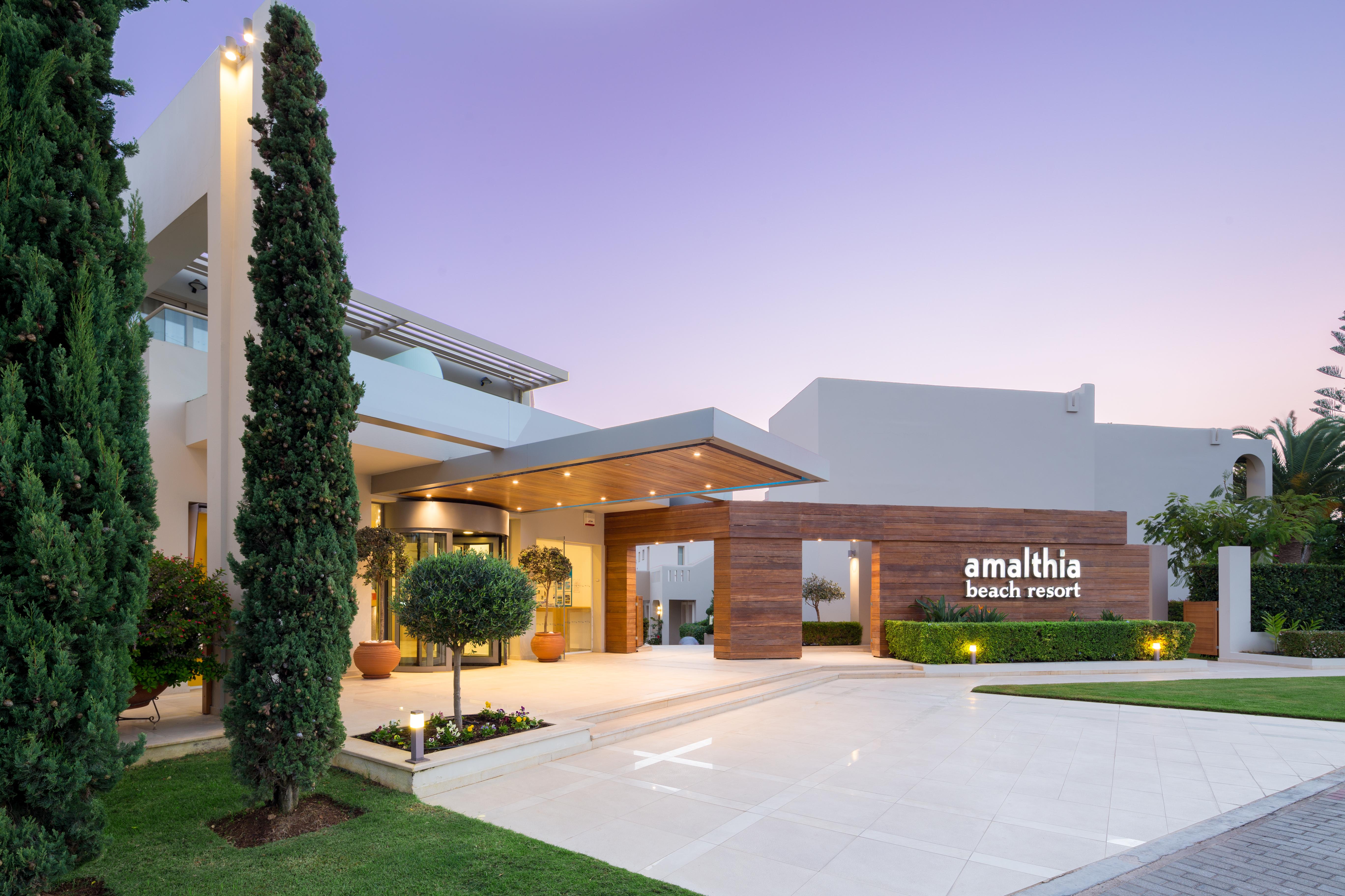 Atlantica Amalthia Beach Hotel - Adults Only Agia Marina Exterior foto
