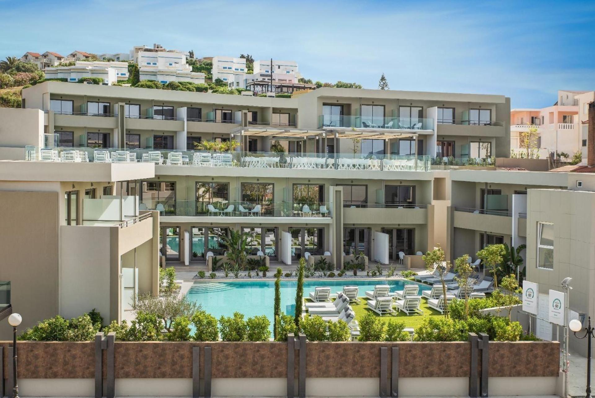 Atlantica Amalthia Beach Hotel - Adults Only Agia Marina Exterior foto