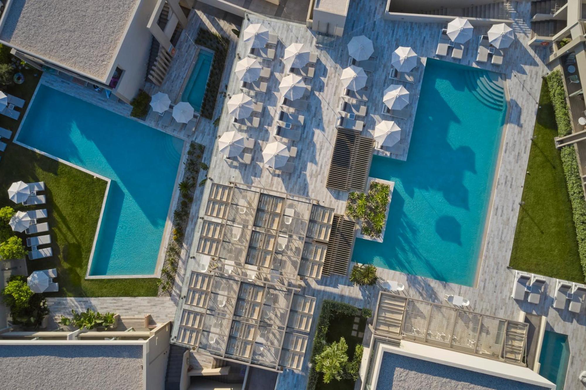 Atlantica Amalthia Beach Hotel - Adults Only Agia Marina Exterior foto