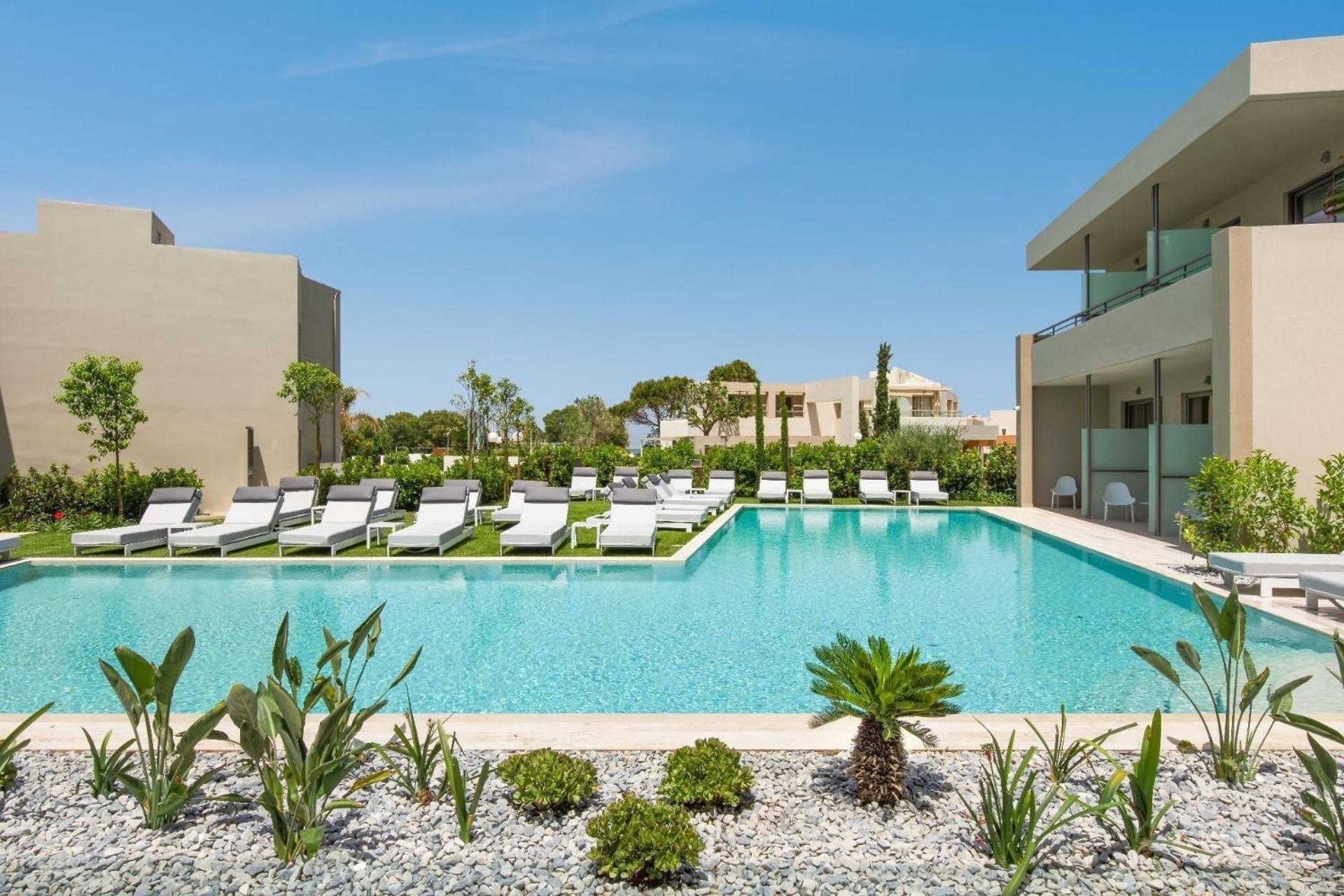 Atlantica Amalthia Beach Hotel - Adults Only Agia Marina Exterior foto